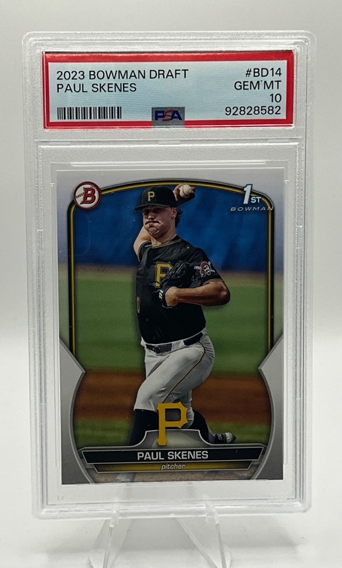 2023 Bowman Draft PAUL SKENES Rookie 1st Bowman #BD14 (RC) PSA 10 Gem Mint