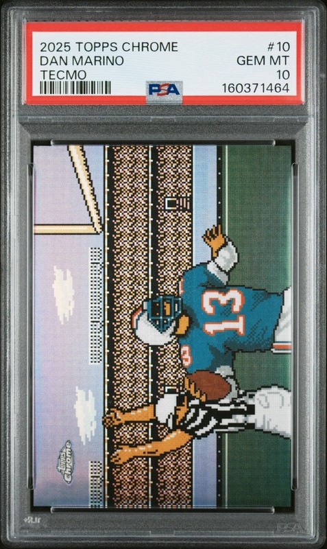 2025 TOPPS CHROME TECMO #10 DAN MARINO PSA 10