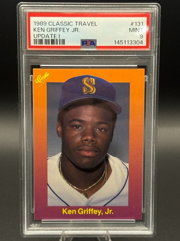 1989 Classic Update Orange Travel - Ken Griffey Jr #131 (RC) MINT PSA 9