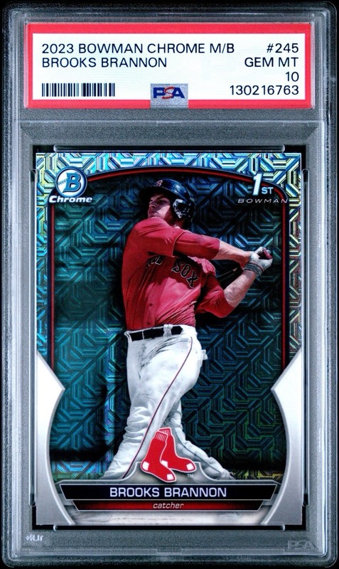2023 Bowman Chrome Mega Box Brooks Brannon #BCP-245 PSA 10