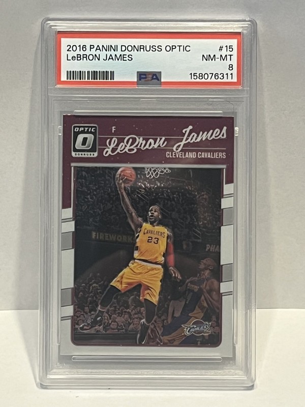 2016 Panini Donruss Optic Lebron James PSA8
