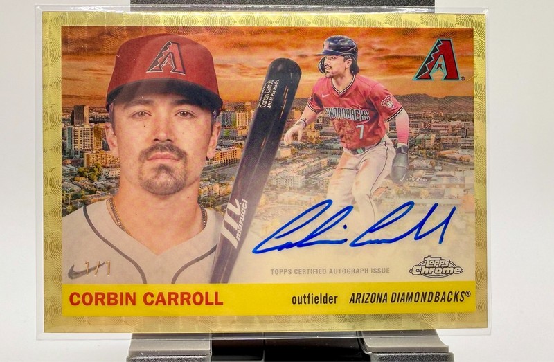2025 Topps Chrome Platinum Corbin Carroll City Variation Superfractor Auto 1/1