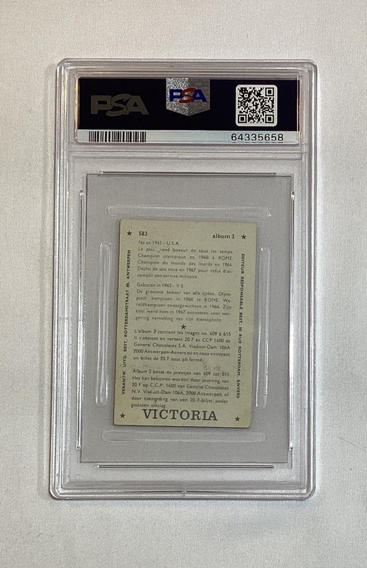 MUHAMMAD ALI CASSIUS CLAY 1969 VICTORIA VEDETTEN PARADE PSA 1.5 view 2