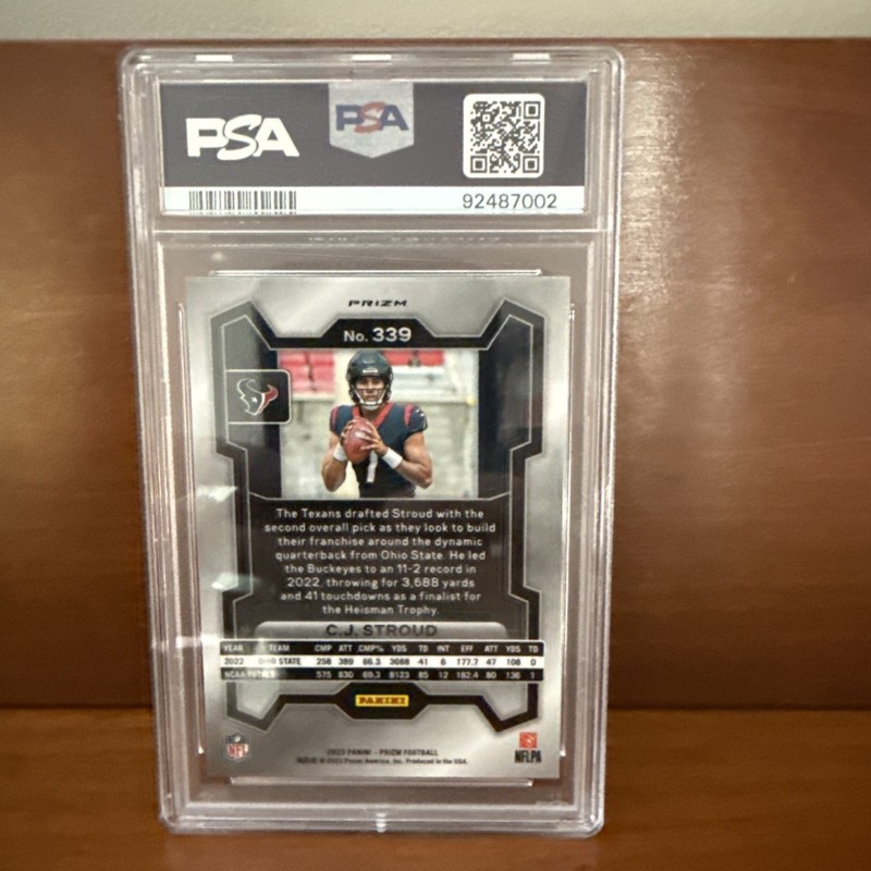 2023 Panini Prizm - Rookies C.J. Stroud #339 Lazer Prizm (RC) view 2