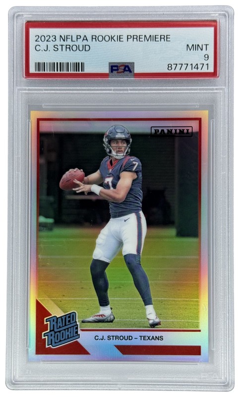 2023 Panini Rookie Premiere CJ Stroud Rookie RC Texans PSA 9