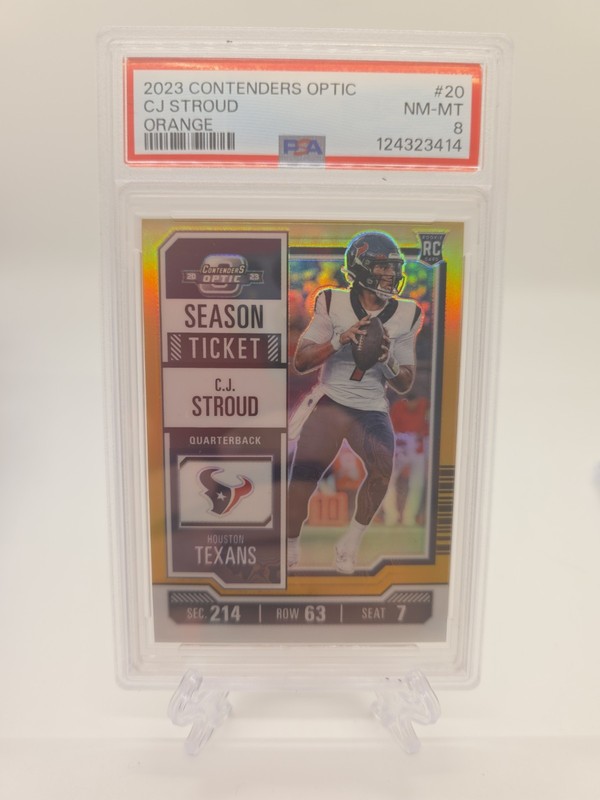 2023 Contenders Optic - Season Ticket C.J. Stroud #20 Orange Prizm /50 Rookie