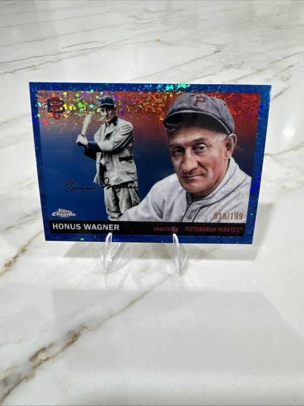 2026 Topps Chrome Platinum Blue Speckle Refractor  Honus Wagner 18/199 