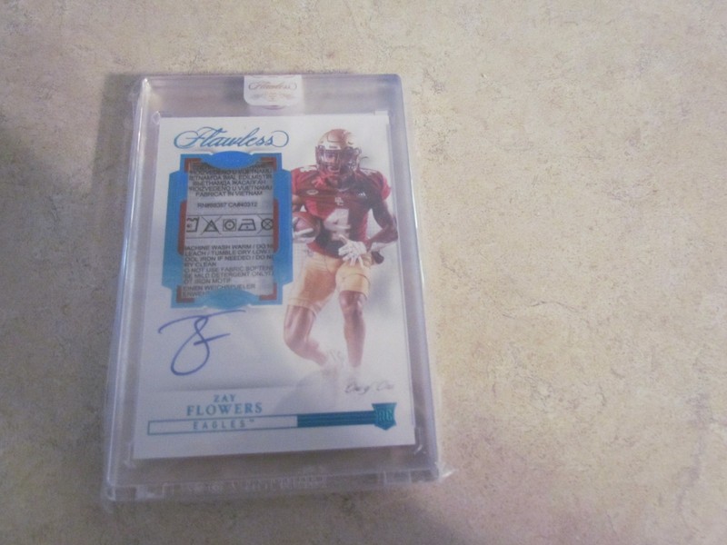 2023 Panini Flawless Collegiate - RPA  LAUNDRY TAG 1/1 AU, MEM, RC