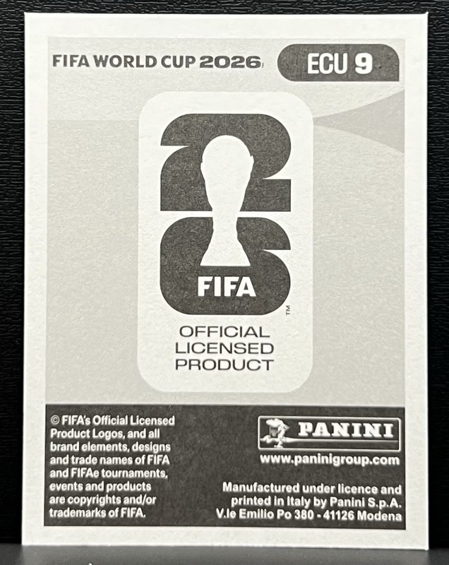 2026 Panini FIFA World Cup Sticker Collection Moises Caicedo - Ecuador - BLUE view 2
