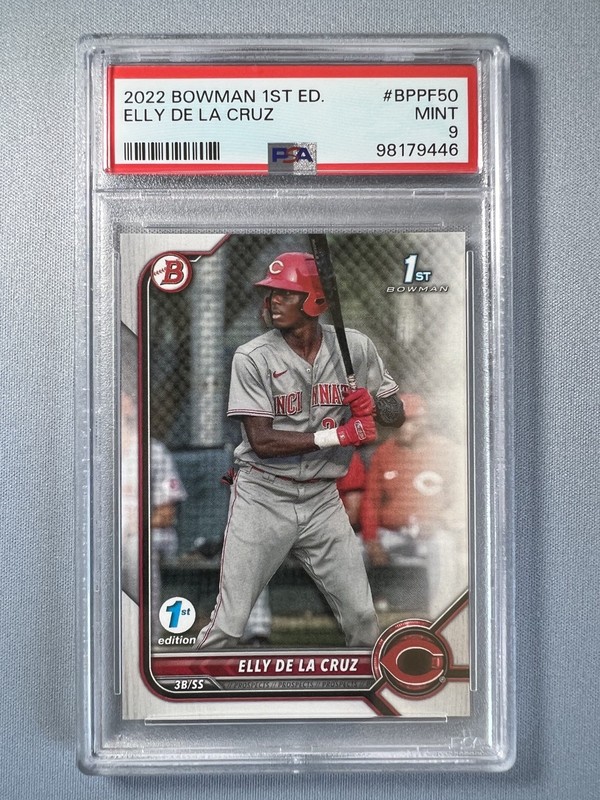 Elly De La Cruz 1st Bowman - 2022 Bowman 1st Edition - Reds (PSA 9)