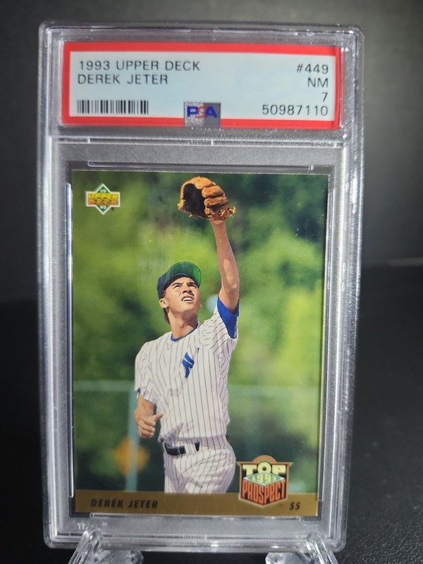 1993 Upper Deck Derek Jeter (RC) PSA 7 SS New York Yankees  view 2