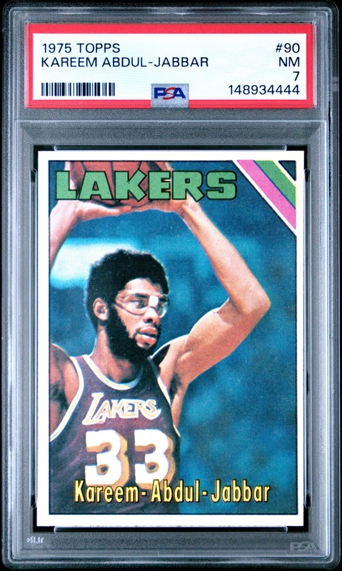 1975 Topps #90 Kareem Abdul-Jabbar PSA 7