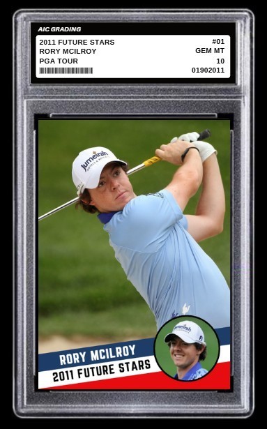 2011 Rory McIlroy Future Stars PGA Rookie Card Golf Pro Graded 10