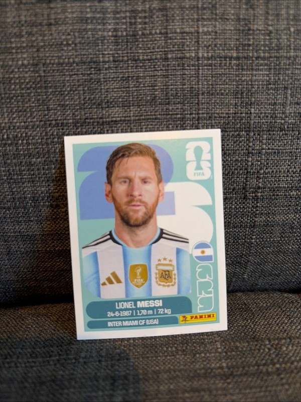 Panini 2026 World Cup Sticker Lionel Messi ARG 17