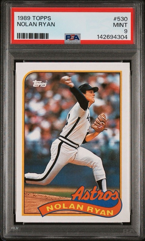 1989 Topps Nolan Ryan #530 PSA 9 MINT Houston Astros view 1