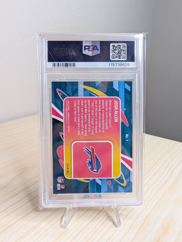 2024 Panini Donruss Elite Josh Allen Ath-Elite Green SSP CASE HIT PSA 8 🔥📈🔥📈 view 2