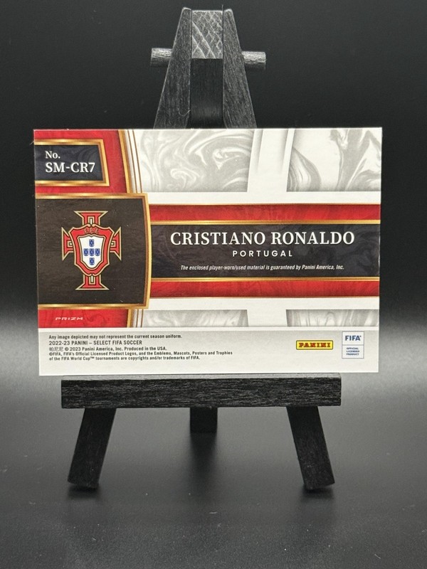 CRISTIANO RONALDO 2022-23 Panini Select FIFA Select Memorabilia Prizm #SM-CR7 view 2