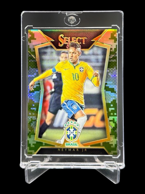 2015/16 Panini Select NEYMAR JR /249 CAMO REFRACTOR PRIZM SSP #22🔥ULTRA RARE🔥