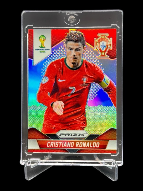 2014 Panini Prizm CRISTIANO RONALDO SILVER REFRACTOR WORLD CUP #161🔥RARE🔥 view 1