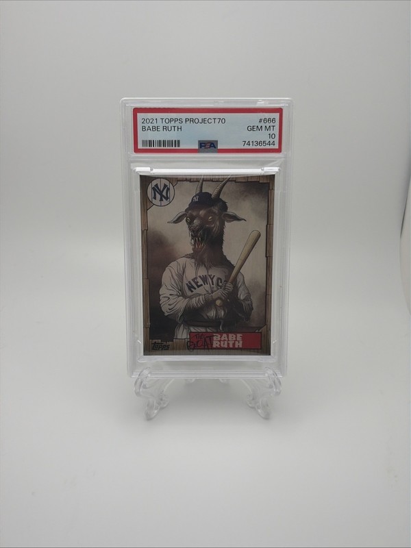 2021 TOPPS PROJECT70 #666 BABE RUTH PSA 10 New York Yankees