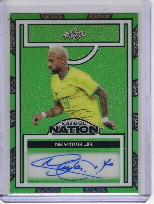 2025 LEAF FUTBOL NATION NEYMAR JR AUTO #1/1