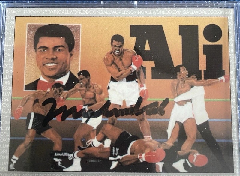 1991 AW SPORTS BOXING MUHAMMAD ALI AUTOGRAPHED PSA  AUTHENTICATED