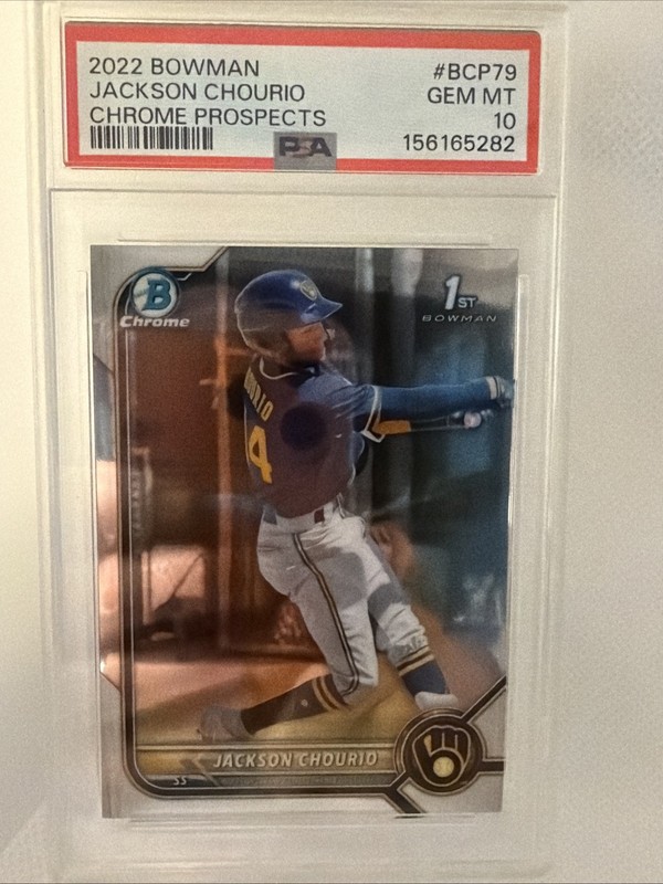 2022 Bowman - Chrome Prospects Jackson Chourio #BCP-79 (RC) PSA 10
