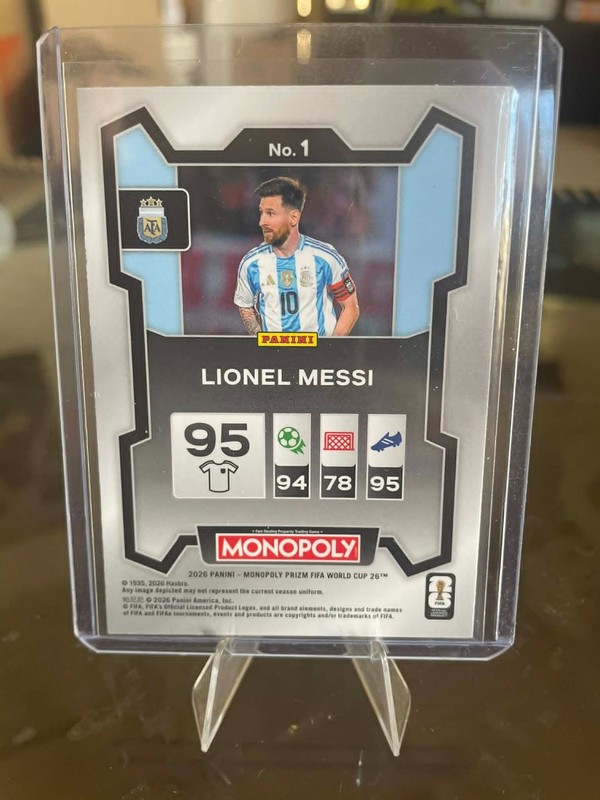 2026 Panini Prizm Monopoly Fifa World Cup - Lionel Messi #1 view 2