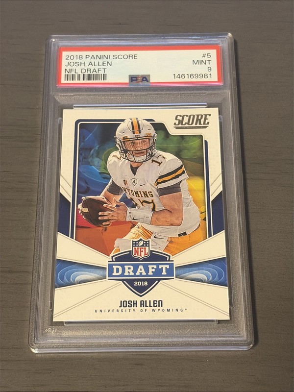 2018 Panini Score #5 Josh Allen NFL Draft RC Rookie PSA 9 Mint Buffalo Bills