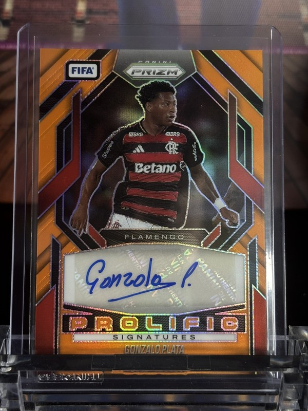 Panini Prizm 2025-26 Gonzalo Plata Prolific Signatures Auto /99 #PS-GP Flamengo