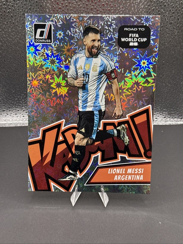2025-26 Donruss Road To World Cup Lionel Messi OVERSIZED Kaboom #1