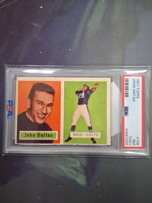 1957 Topps Johnny Unitas #138 (RC) (OC) Baltimore Colts HOF