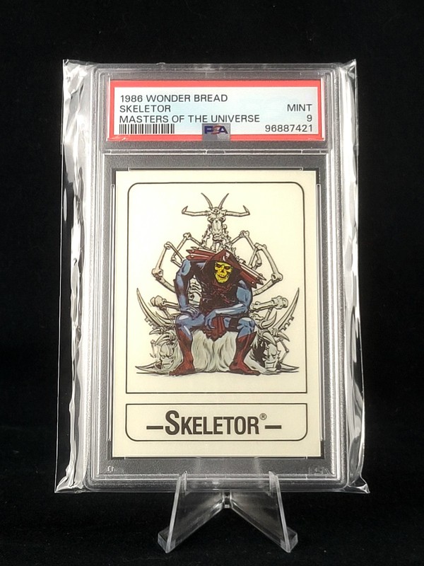 1986 Wonder Bread Masters Of The Universe He-Man MOTU Skeletor PSA 9 Pop 3