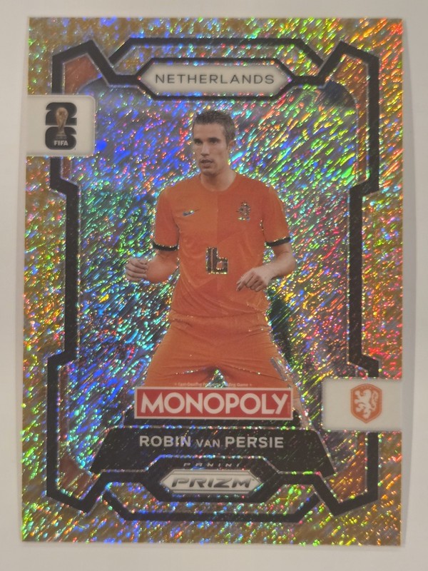 2026 Prizm World Cup Robin Van Persie Gold Shimmer /500 Netherlands view 1