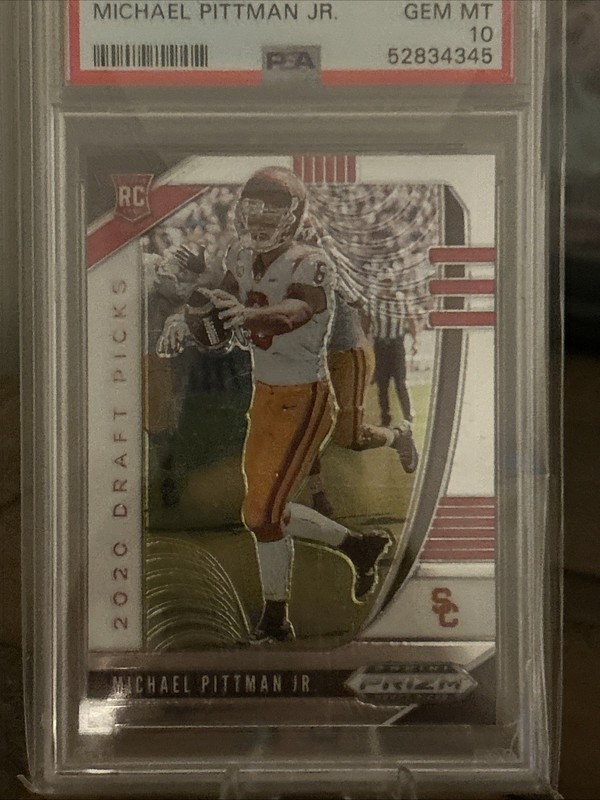 2020 Panini Prizm DP Michael Pittman Jr. #145 PSA 10 USC / Indianapolis Colts WR view 2