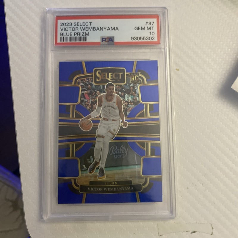 2023-24 Select Blue Retail #87 Victor Wembanyama Spurs RC Rookie PSA 10