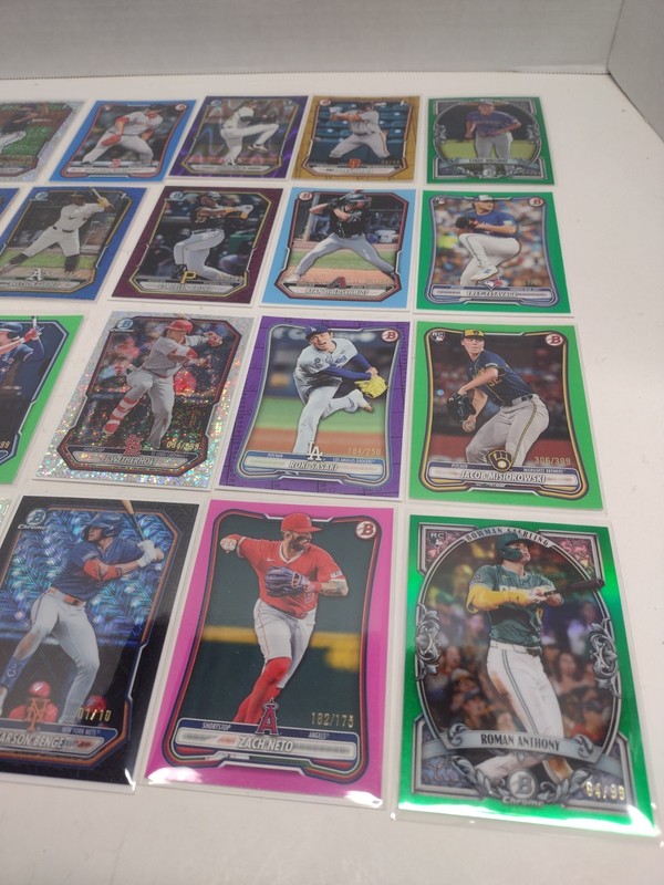 2026 Bowman Chrome Baseball Numbered Card Lot + Autos Excellent Condition MLB view 2