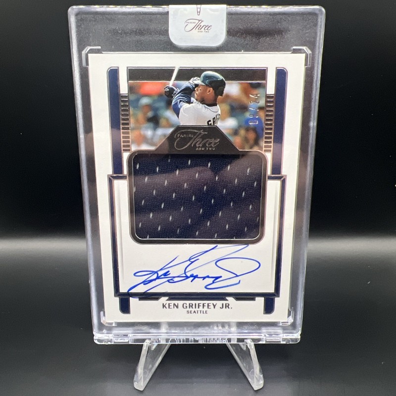 2023 Panini 3 & 2 Ken Griffey Jr. (ON CARD) Autographed "Game Used" JERSEY /24