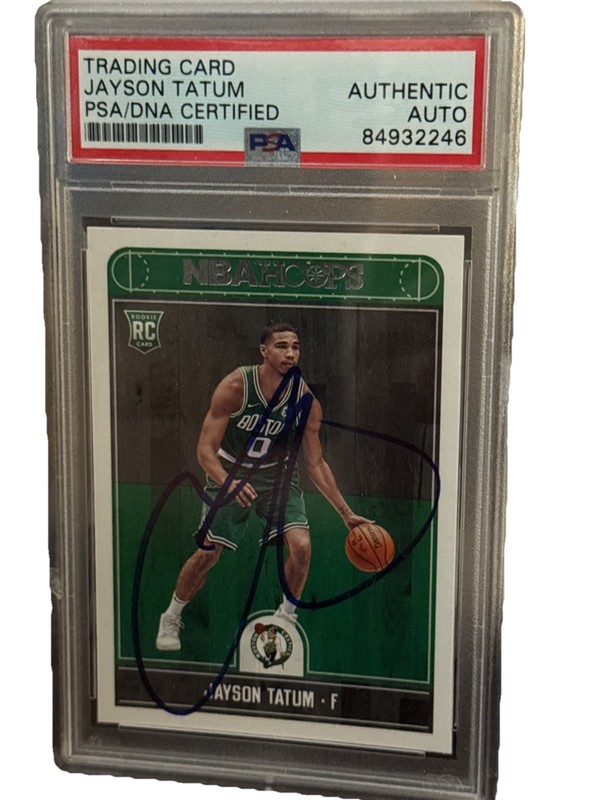 2017-18 Panini Hoops Jayson Tatum Signed Rookie Card PSA Auto autograph PROOF