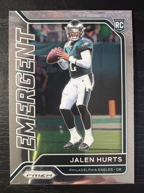 2020 Panini Prizm Jalen Hurts Rookie Emergent #12 (RC) Eagles