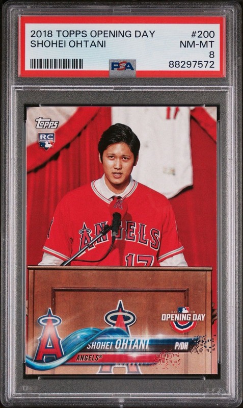 2018 Topps Opening Day - Shohei Ohtani RC #200 PSA 8 Rookie