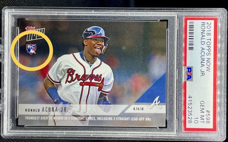 Ronald Acuna Jr ROOKIE GRADED GEM MINT 💎 2018 Topps Now Braves PSA 10