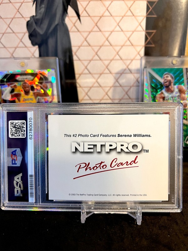 ⭐️ SERENA WILLIAMS 2003 NETPRO PHOTO CARD #2 PSA 10 GEM MINT GRADED ROOKIE RC 🔥 view 2