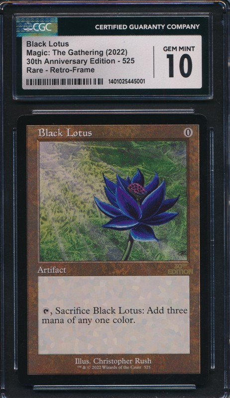 30th Anniversary Black Lotus Retro Frame #525 CGC 10 Graded Magic MTG (5001)