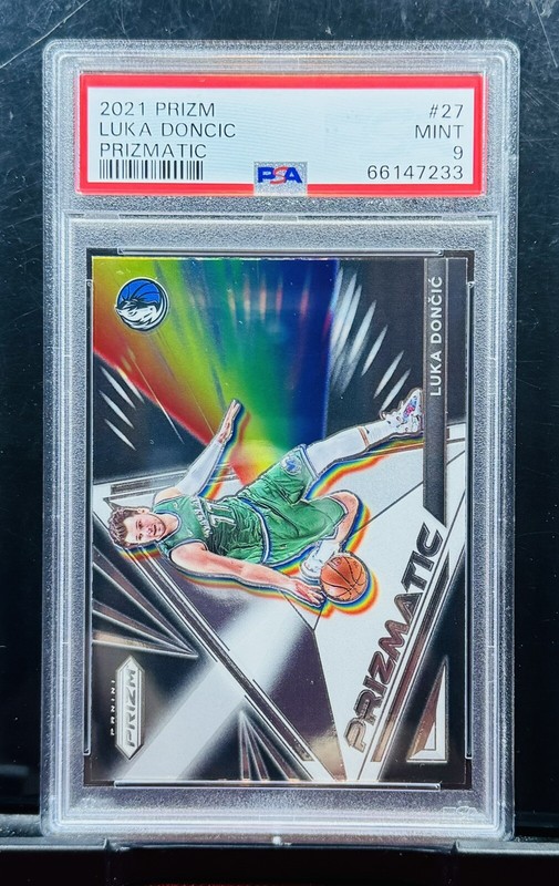 LUKA DONCIC - 2021🔥 PRIZM “PRIZMATIC” # 27 / PSA NM-MT 9🔥 DALLAS MAVERICKS