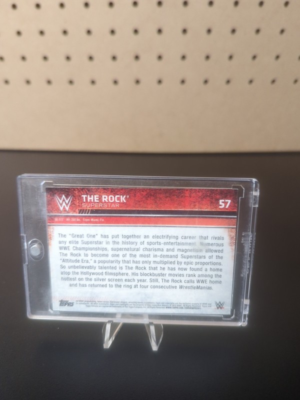 THE ROCK DWAYNE JOHNSON 2015 TOPPS CHROME X-FRACTOR #57 WWE view 2