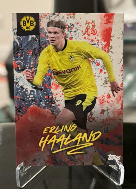 2021 Topps ERLING HAALAND Black & Yellow Borussia Dortmund BVB 09