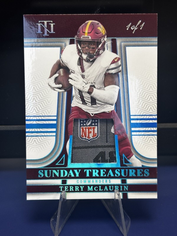 2023 National Treasures - 1/1 Terry McLaurin Nike Laundry Tag Sunday Treasures!