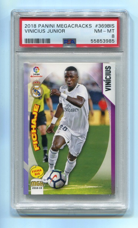 2018 Panini Megacracks 369 369BIS Vini Vinicius Jr Junior PSA 8 Rookie RC MGK