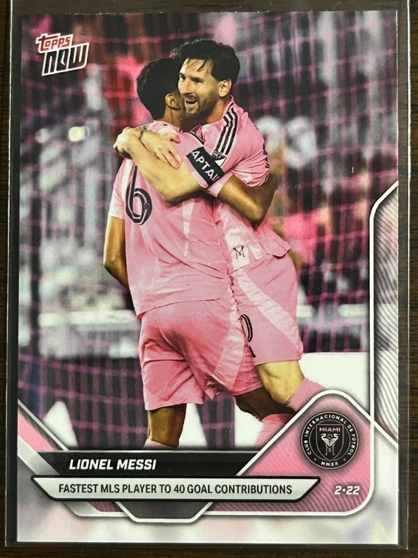 2025 Topps Now MLS #1 Lionel Messi Inter Miami CF